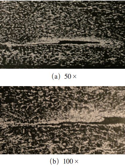試樣中裂紋及組織